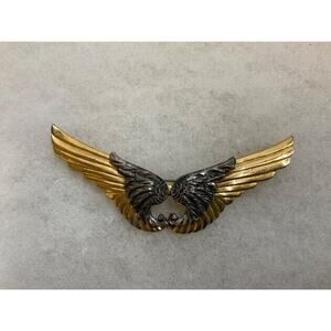 1941 BOOKPIECE Rice-Weiner Pin/Brooch by McClelland Barclay Rare Art Deco Wings